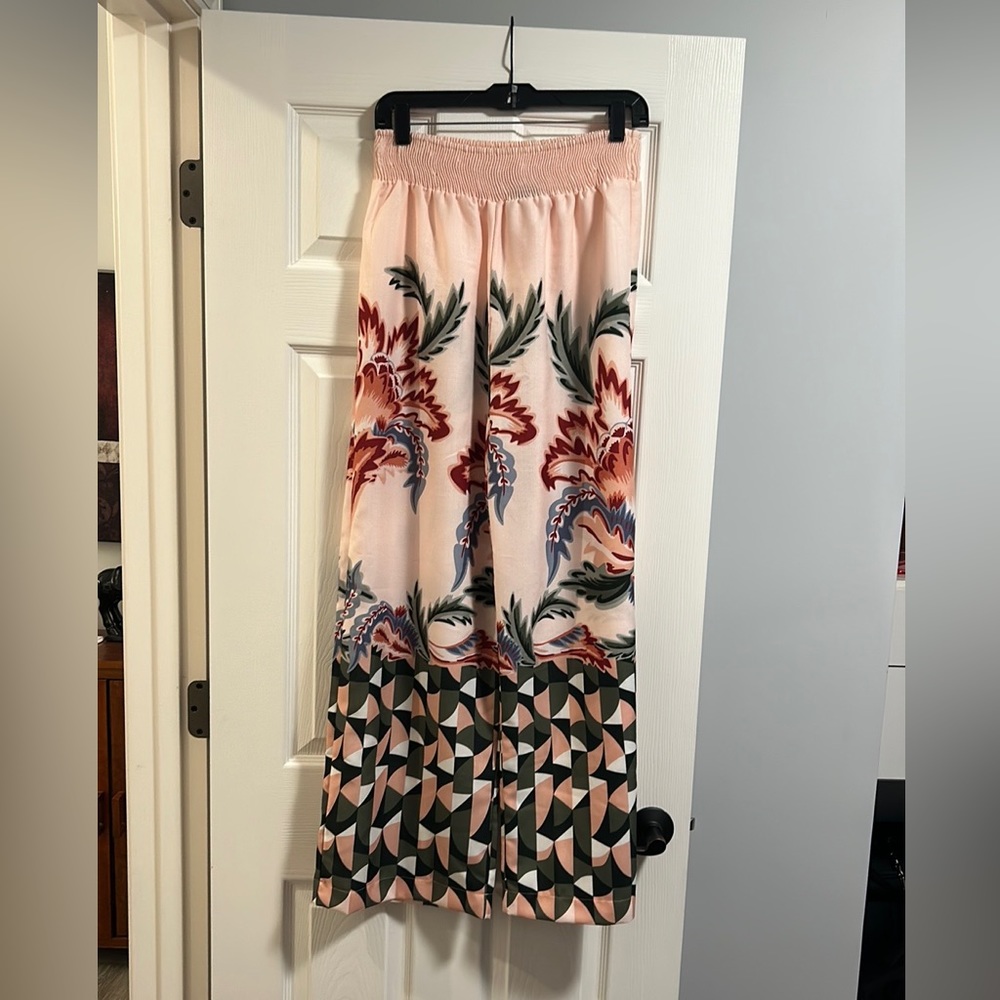 PatBo elastic waist print pant